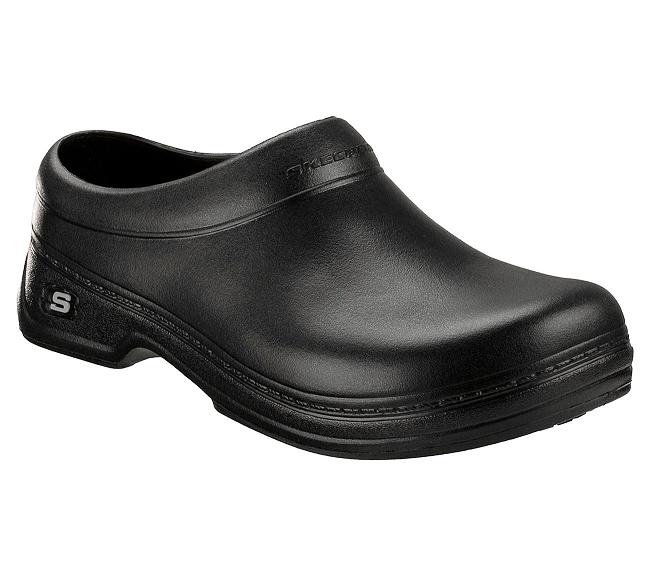 Zapatos de Trabajo Skechers Hombre - Oswald Negro TMVYD7168